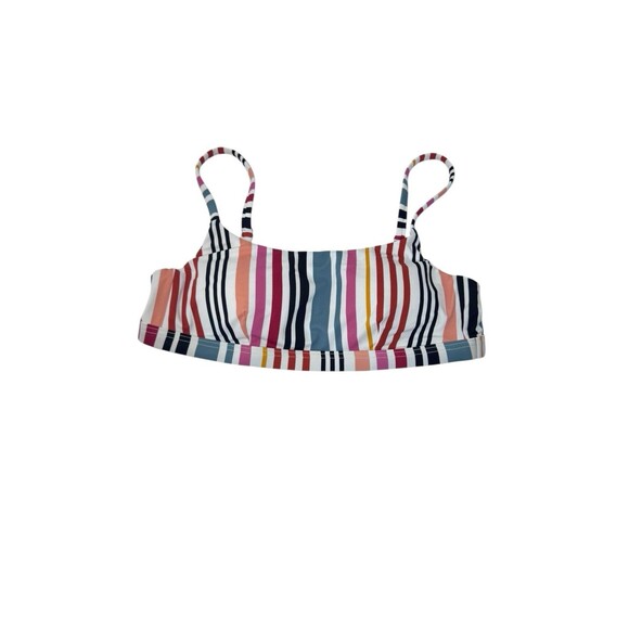 Madewell Second Wave Striped Pullover Bikini Top Size S Fast Shipping - Picture 1 of 10